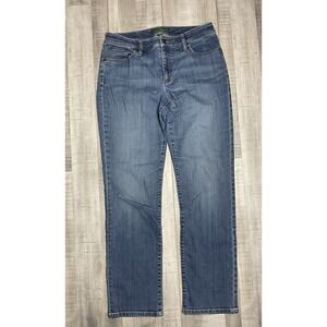 Lauren Jeans Co Ralph Lauren Modern Curvy Jeans Womens Size 8 Straight Leg Blue